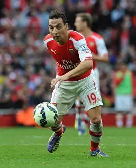 Santi Cazorla: Arsenal's Midfield Maestro in Action against Hull City, Premier League 2014-15