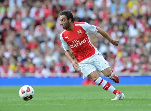 Santi Cazorla: Arsenal's Midfield Maestro in Action Against AS Monaco, Emirates Cup 2014