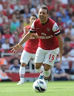 Arsenal V Sunderland 2012-13 Prints: Santi Cazorla: Arsenal's Premier League Star in Action Against Sunderland (2012-13)