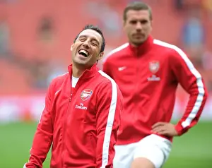Arsenal V Aston Villa 2013-14 Prints: Santi Cazorla: Arsenal's Ready-to-Go Midfield Maestro vs. Aston Villa (2013-14)