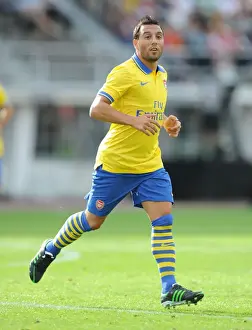 Arsenal V Manchester City Pre Season 2013-14 Prints: Santi Cazorla: Arsenal's Star Performance against Manchester City in Helsinki, 2013