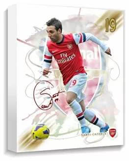 Images Dated 6th September 2013: Santi Cazorla Canvas