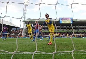 Santi Cazorla celebrates scoring Arsenals 1st goal. Crystal Palace 1:2 Arsenal