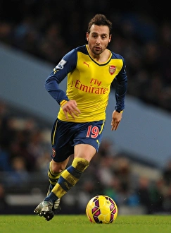 Santi Cazorla Faces Manchester City: Arsenal vs. Manchester City, Premier League 2014-15