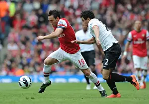 Santi Cazorla Outmaneuvers Rafael: Arsenal vs Manchester United, Premier League 2012-13