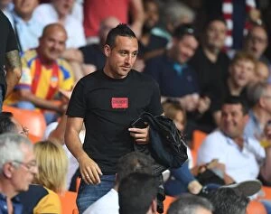 Images Dated 9th May 2019: Santi Cazorla Returns to Watch Arsenal in Europa League Semi-Final at Valencia