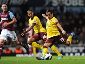 Newham Prints: Santi Cazorla Scores Arsenal's Third Goal: West Ham United vs Arsenal