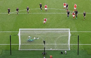 Arsenal V Southampton 2016-17 Prints: Santi Cazorla Scores Arsenal's Penalty Goal Against Southampton (2016-17)