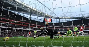 Arsenal V Aston Villa - 2012-13 Prints: Santi Cazorla Scores Arsenal's Second Goal Against Aston Villa (2012-13)