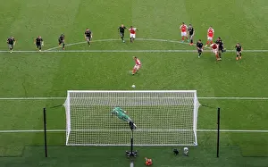 Arsenal V Southampton 2016-17 Prints: Santi Cazorla Scores Arsenal's Second Goal Against Southampton (2016-17) - Arsenal FC