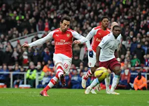 Santi Cazorla Scores Penalty: Arsenal's Fourth Goal vs Aston Villa (2014-15)