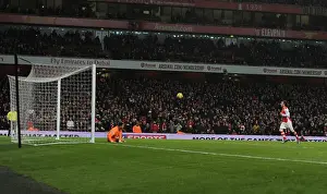 Arsenal V Newcastle United 2014/15 Prints: Santi Cazorla Scores Penalty: Arsenal's Fourth Goal vs Newcastle United (2014/15)
