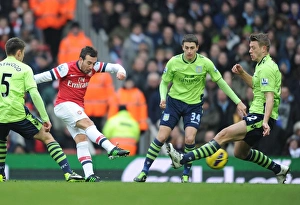 Arsenal V Aston Villa - 2012-13 Prints: Santi Cazorla Scores Stunner: Arsenal vs. Aston Villa, Premier League 2012-13