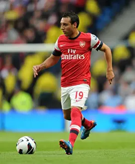 Manchester City V Arsenal 2012:13 Prints: Santi Cazorla: Stalemate at Etihad - Manchester City vs Arsenal, Premier League 2012/13
