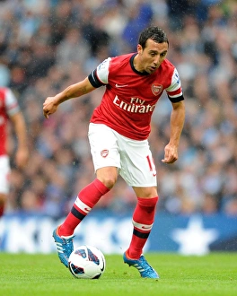 Manchester City V Arsenal 2012:13 Prints: Santi Cazorla Stalemate: Manchester City vs