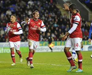 Santi Cazorla and Theo Walcott's Striking Moment: Arsenal's Four-Goal Blitz at Reading (December 2012)