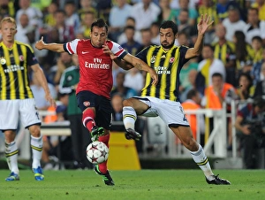 Fenerbahce V Arsenal 2013-14 Prints: Santi Cazorla's Agile Moves
