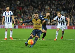 West Bromwich Albion V Arsenal 2015-16 Prints: Santi Cazorla's Agonizing Miss: West Bromwich Albion vs