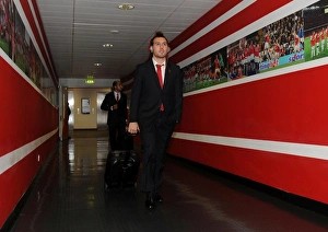 Arsenal V Cardiff City 2013-14 Prints: Santi Cazorla's Arrival: Arsenal vs. Cardiff City, Premier League 2013-14