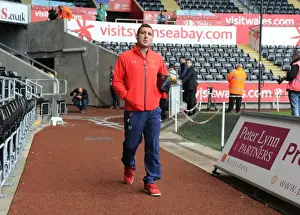 Swansea City V Arsenal 2015-16 Prints: Santi Cazorla's Arrival at Swansea City's Liberty Stadium Ahead of Premier League Clash