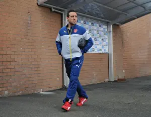 Burnley V Arsenal 2014/15 Prints: Santi Cazorla's Arrival at Turf Moor: Burnley vs Arsenal, Premier League 2015