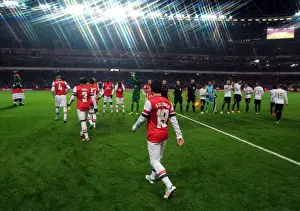 Third Round Prints: Santi Cazorla's Arsenal Pre-Match Stroll: FA Cup Third Round Replay vs Swansea City (2012-13)