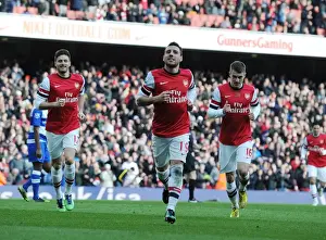 Arsenal V Reading 2012-13 Prints: Santi Cazorla's Brilliant Brace: Arsenal v Reading, Premier League 2012-13