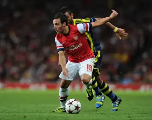 Arsenal V Fenerbahce 2013-14 Prints: Santi Cazorla's Brilliant Outsmarting of Selcuk Sahin: Arsenal's UEFA Champions League Victory (August 2013)