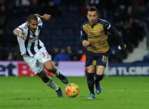 West Bromwich Albion V Arsenal 2015-16 Prints: Santi Cazorla's Premier League Masterclass: Outsmarting Salomon Rondon of West Bromwich Albion