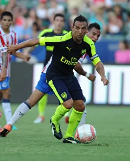 Arsenal V Chivas 2016-17 Prints: Santi Cazorla's Shining Performance: Arsenal vs CD Guadalajara Pre-Season Clash