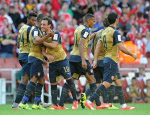 Arsenal V Olympique Lyonnais - Emirates Cup 2015/16 Prints: Santi Cazorla's Six-Goal Masterclass