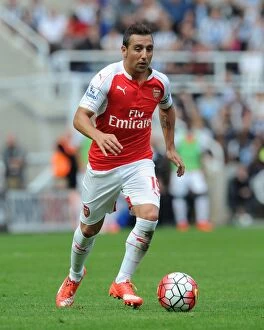 Images Dated 29th August 2015: Santi Cazorla's Stellar Performance: Arsenal's Victory over Newcastle United, Premier League 2015-16