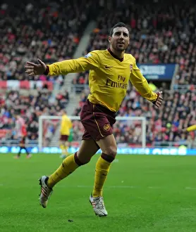 Sunderland V Arsenal 2012-13 Prints: Santi Cazorla's Thrilling Goal: Arsenal's Triumph at Sunderland (2012-13)