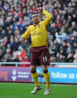 Sunderland V Arsenal 2012-13 Prints: Santi Cazorla's Thrilling Goal: Arsenal's Victory at Sunderland (2012-13)