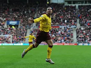 Sunderland V Arsenal 2012-13 Prints: Santi Cazorla's Thrilling Goal: Arsenal's Victory at Sunderland (2012-13)
