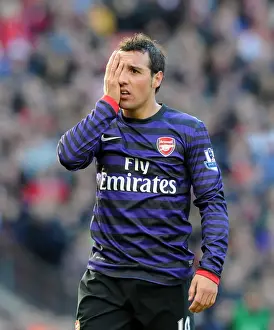 Manchester United V Arsenal 2012-13 Prints: Santi Cazorla's Unforgettable Performance: Arsenal at Old Trafford (2012-13)