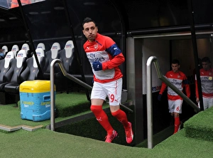 Newcastle United V Arseal 2014/15 Prints: Santi Cazorla's Warm-Up: Newcastle United vs. Arsenal, Premier League 2015