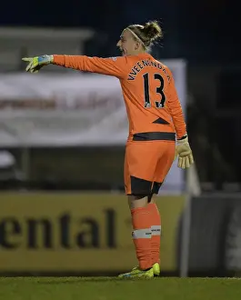 Sari van Veenendaal (Arsenal). Arsenal Ladies 3: 1 Reading FC Women. WSL. Meadow Park