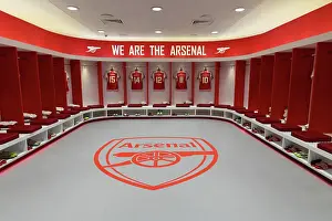 Arsenal V AS Monaco 2023-24 Prints: Behind the Scenes: Arsenal Dressing Room before Arsenal vs AS Monaco (2023-24 Emirates Cup)