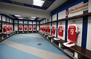 Real Madrid Legends V Arsenal Legends 2018-19 Prints: Behind the Scenes: Arsenal FC's Changing Room before the Real Madrid Legends Match (2018-19)
