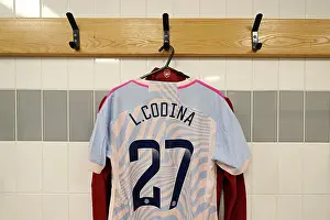 Manchester United Women V Arsenal Women 2023-24 Prints: Behind the Scenes: Arsenal Women's Dressing Room Before the Manchester United Showdown (Barclays WSL 2023-24)