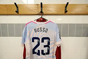 Behind the Scenes: Arsenal's Dressing Room Preparation Ahead of Arsenal vs Manchester United (Barclays Women's Super League)