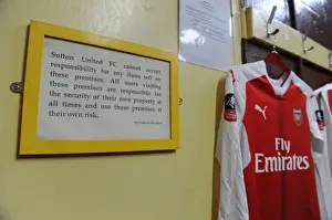 Behind the Scenes: Arsenal's Fifth Round Preparations at Sutton United's Changing Room