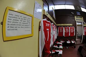Behind the Scenes: Arsenal's Fifth Round Preparations at Sutton United's Changing Room, FA Cup 2017