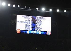 Arsenal V Bayern Munich 2015/16 Prints: Scoreless Showdown: Arsenal FC vs