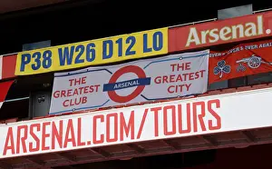 Arsenal V Norwich City 2019-20 Prints: Sea of Arsenal Flags: Arsenal Supporters Unite at Emirates Stadium during Arsenal vs Norwich City