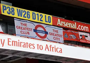 Arsenal V Norwich City 2019-20 Prints: Sea of Arsenal Flags: Uniting Supporters at Emirates Stadium during Arsenal vs Norwich City