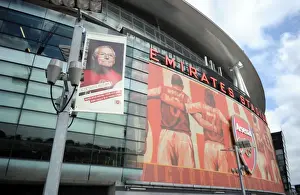 Sea of Flags: Arsenal's Emirates Stadium Filled with Supporter Banners
