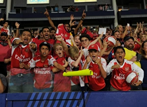 Sea of Passion: Arsenal FC Fans in Full Force at Arsenal vs. Chivas Pre-Season Match