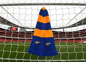 Arsenal v Leicester City 2021-22 Collection: Sea of Red: Arsenal Fans Unite at Emirates Stadium vs Leicester City